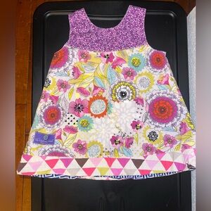Girls Reversible Patterned Dress Unbroken Circle
